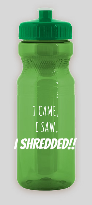 Commemorative 'I Came, I Saw, I Shredded!' Mountain Bike Camp Water Bottle